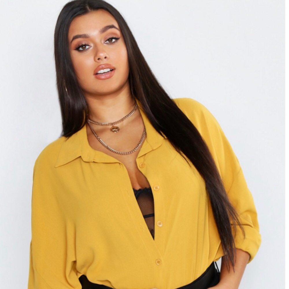 Plus Oversized Woven Utility Shirt 💕✨